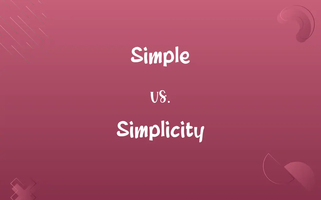 Simple vs. Simplicity