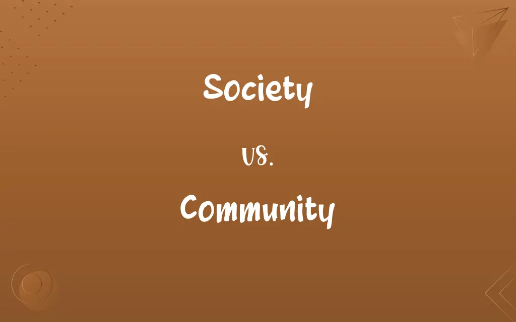 Society vs. Community