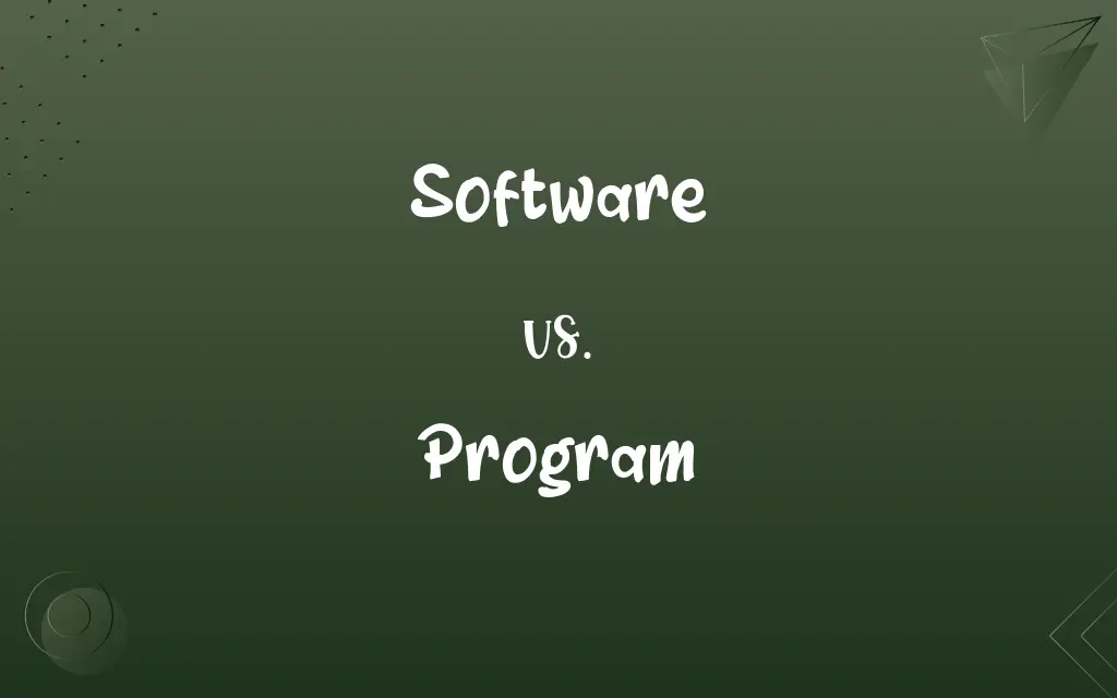 Software vs. Program