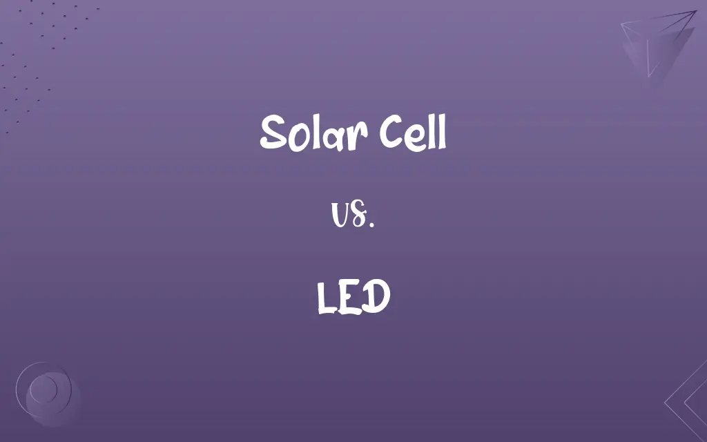 Solar Cell vs. LED