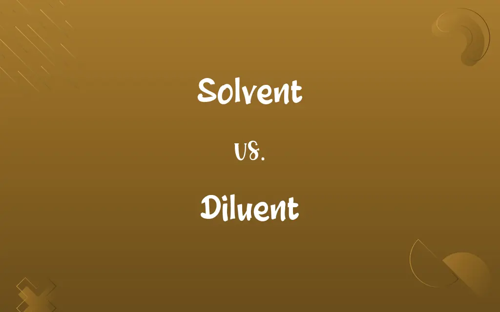 Solvent vs. Diluent