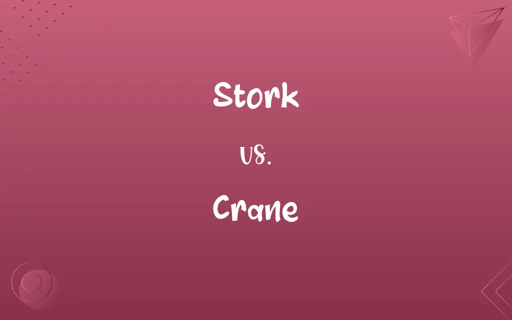 Stork vs. Crane