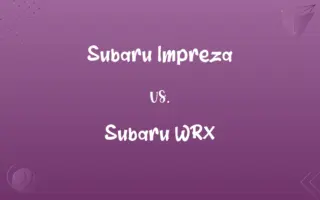 Subaru Impreza vs. Subaru WRX