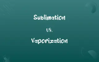 Sublimation vs. Vaporization