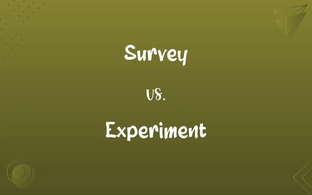 Survey vs. Experiment