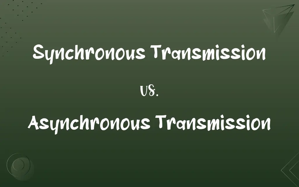 Synchronous Transmission vs. Asynchronous Transmission
