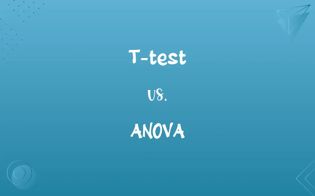 T-test vs. ANOVA
