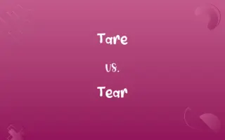 Tare vs. Tear