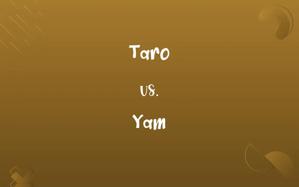 Taro vs. Yam