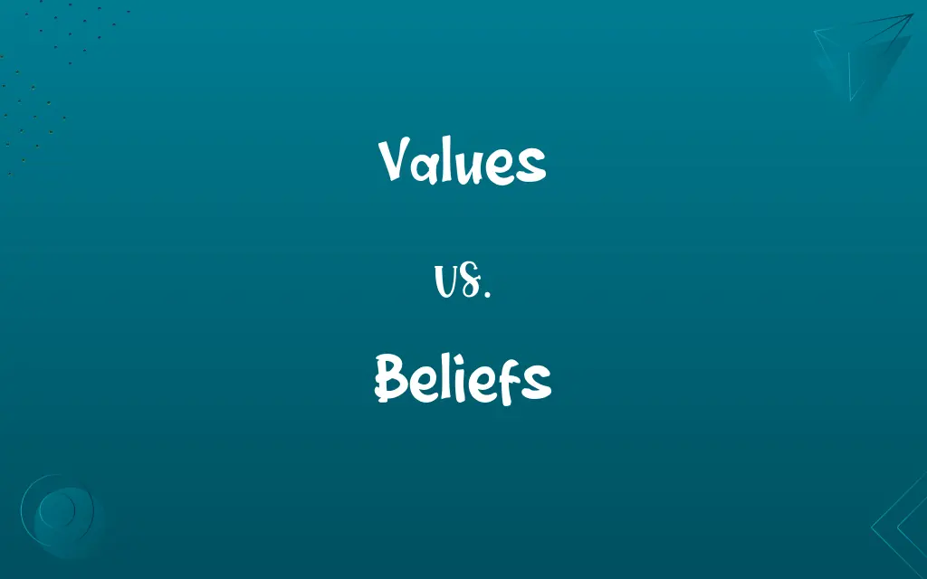 Values vs. Beliefs