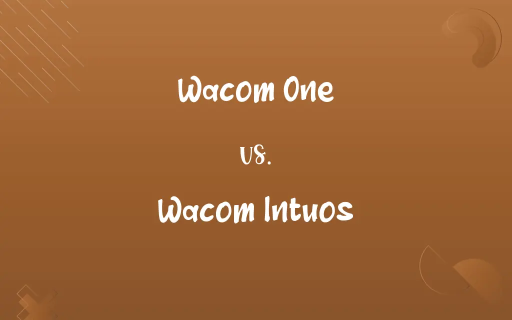 Wacom One vs. Wacom Intuos