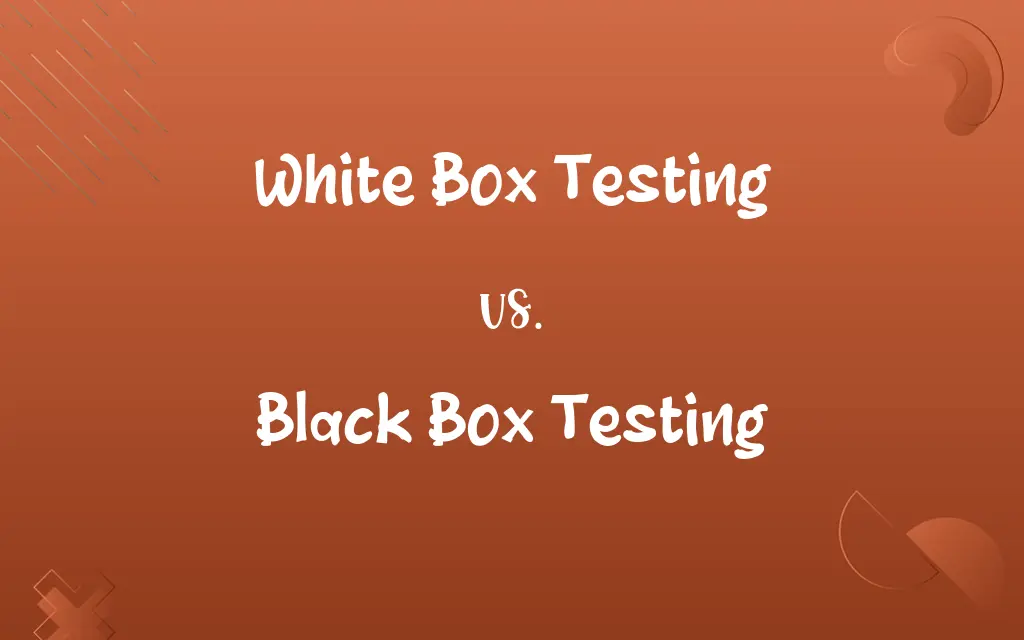 White Box Testing vs. Black Box Testing