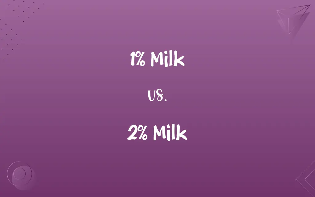 1% Milk vs. 2% Milk