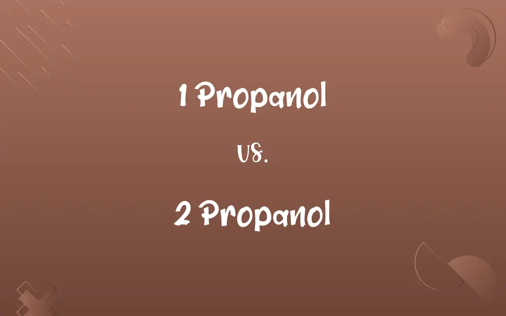 1 Propanol vs. 2 Propanol