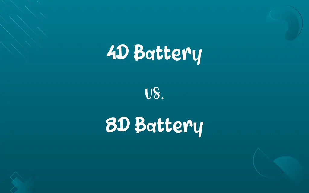 4D Battery vs. 8D Battery