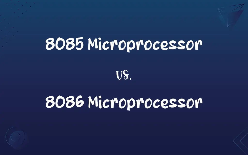 8085 Microprocessor vs. 8086 Microprocessor