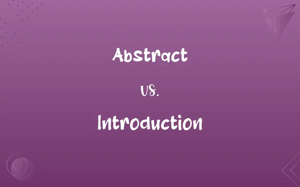 Abstract vs. Introduction