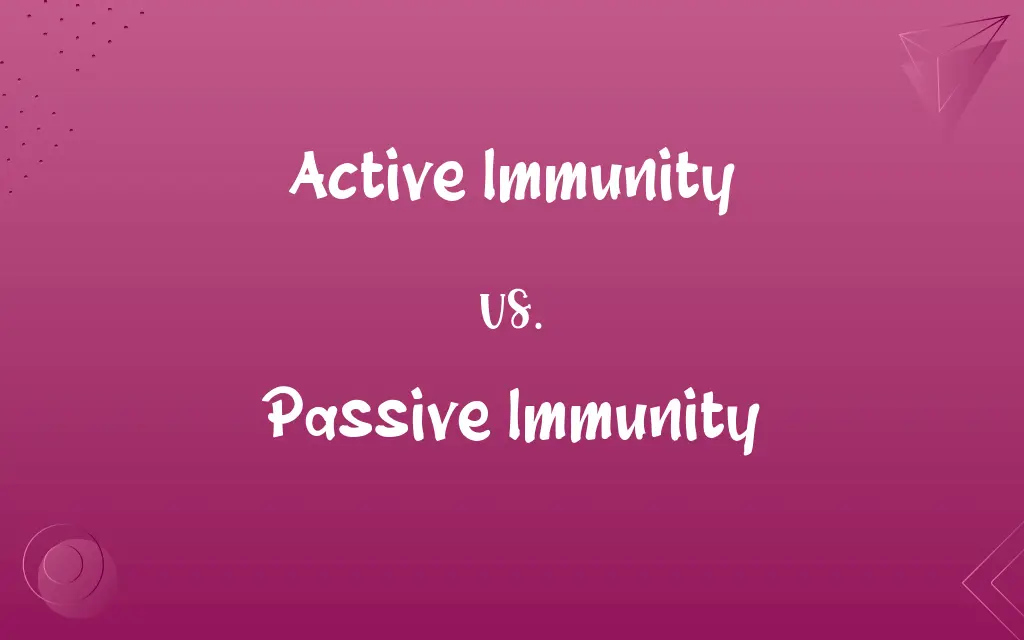 Active Immunity vs. Passive Immunity