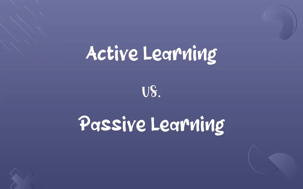 Active Learning vs. Passive Learning