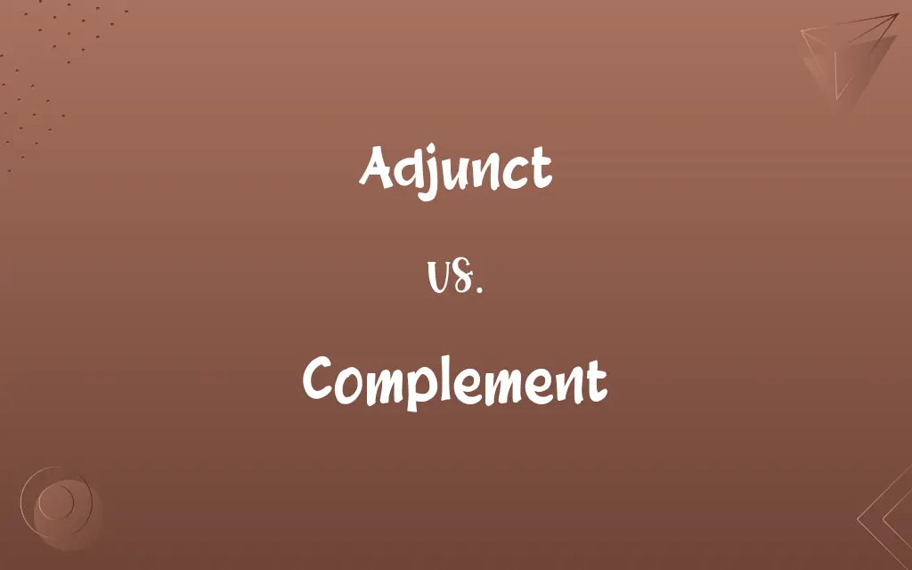 Adjunct vs. Complement