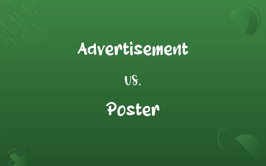 Advertisement vs. Poster