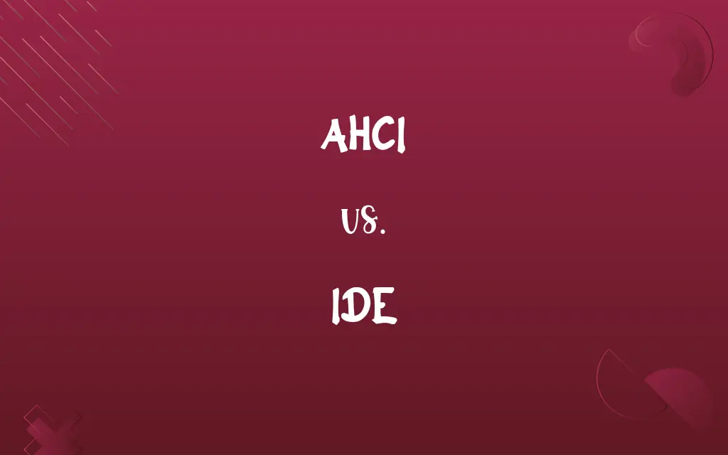 AHCI vs. IDE
