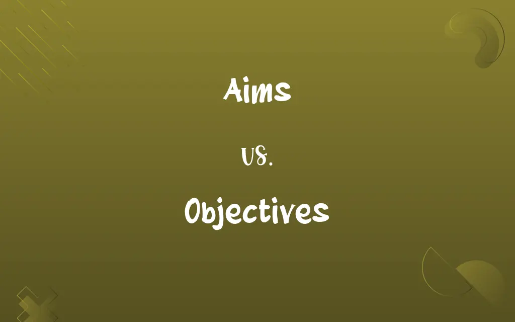 Aims vs. Objectives