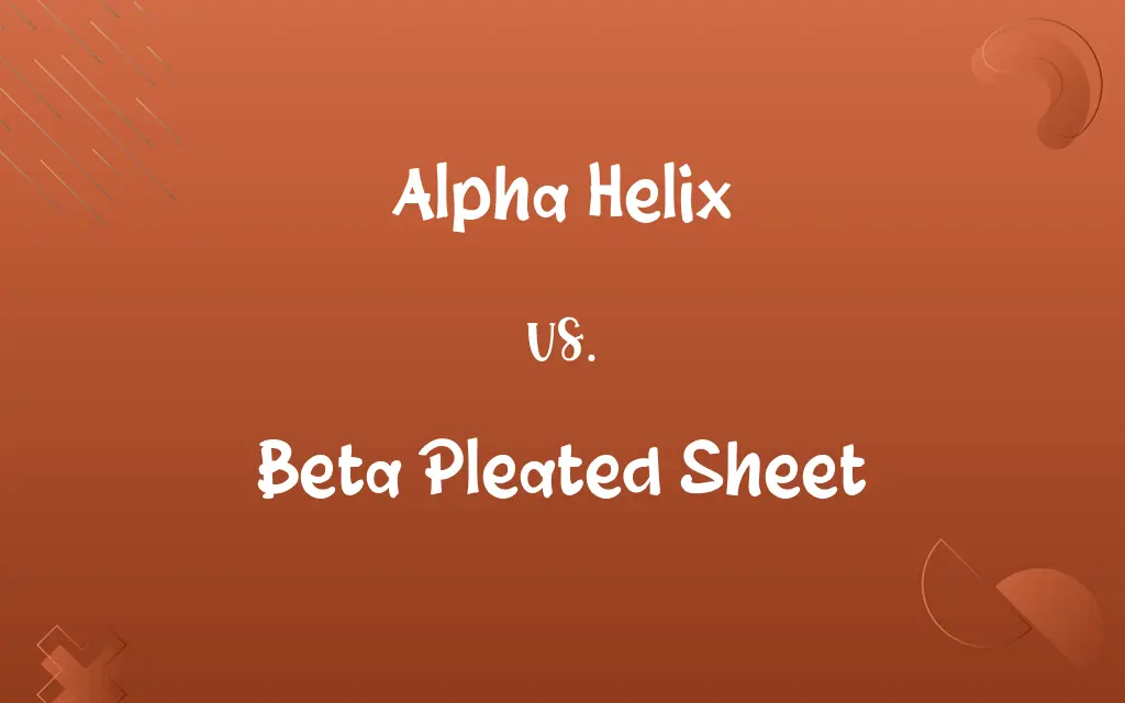 Alpha Helix vs. Beta Pleated Sheet