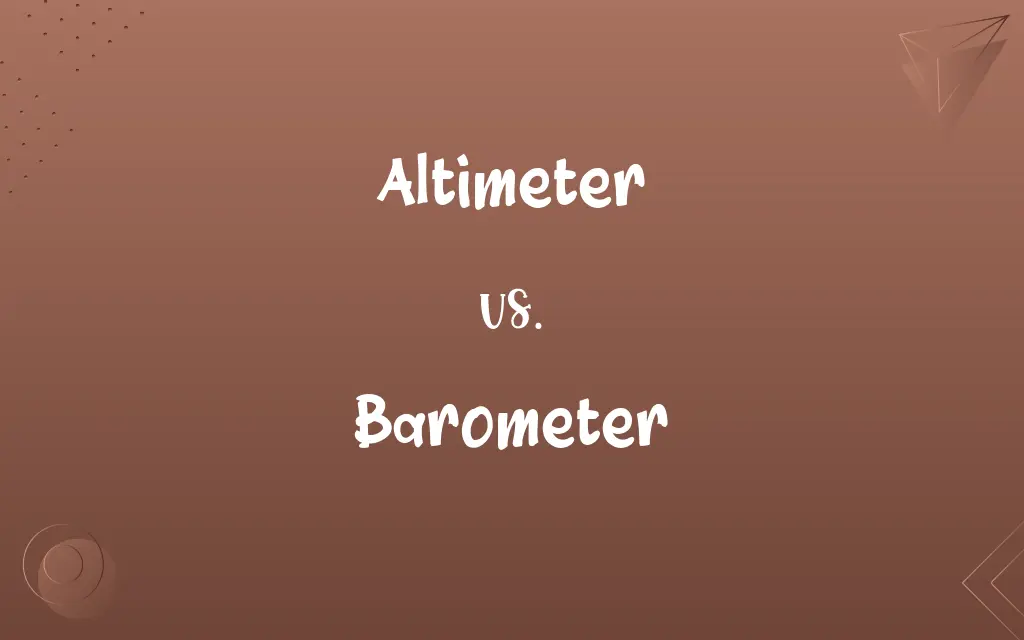 Altimeter vs. Barometer