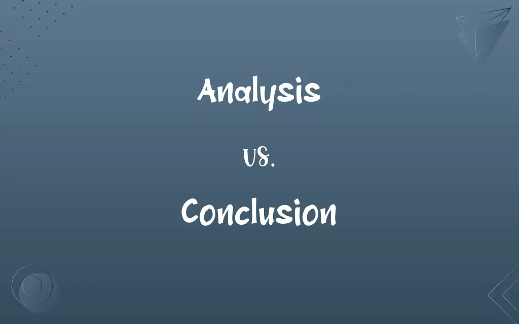 Analysis vs. Conclusion