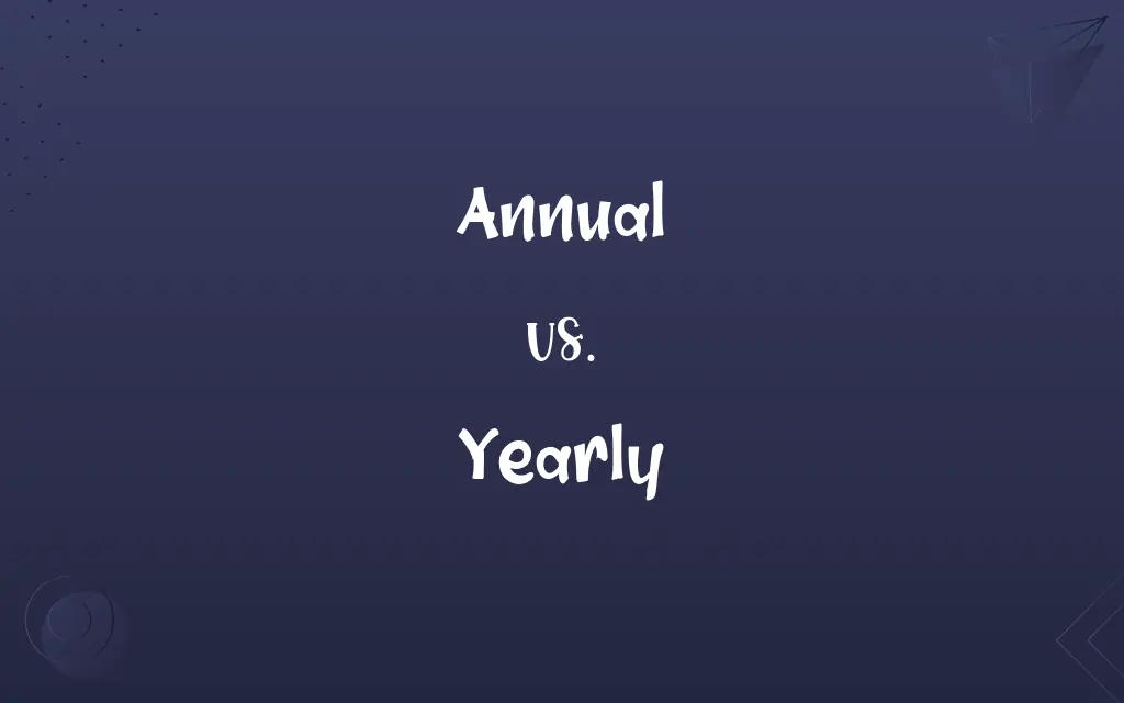 Annual vs. Yearly