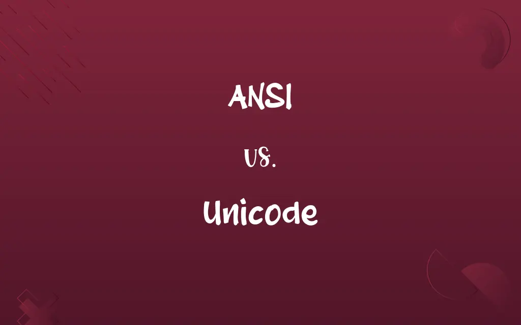 ANSI vs. Unicode