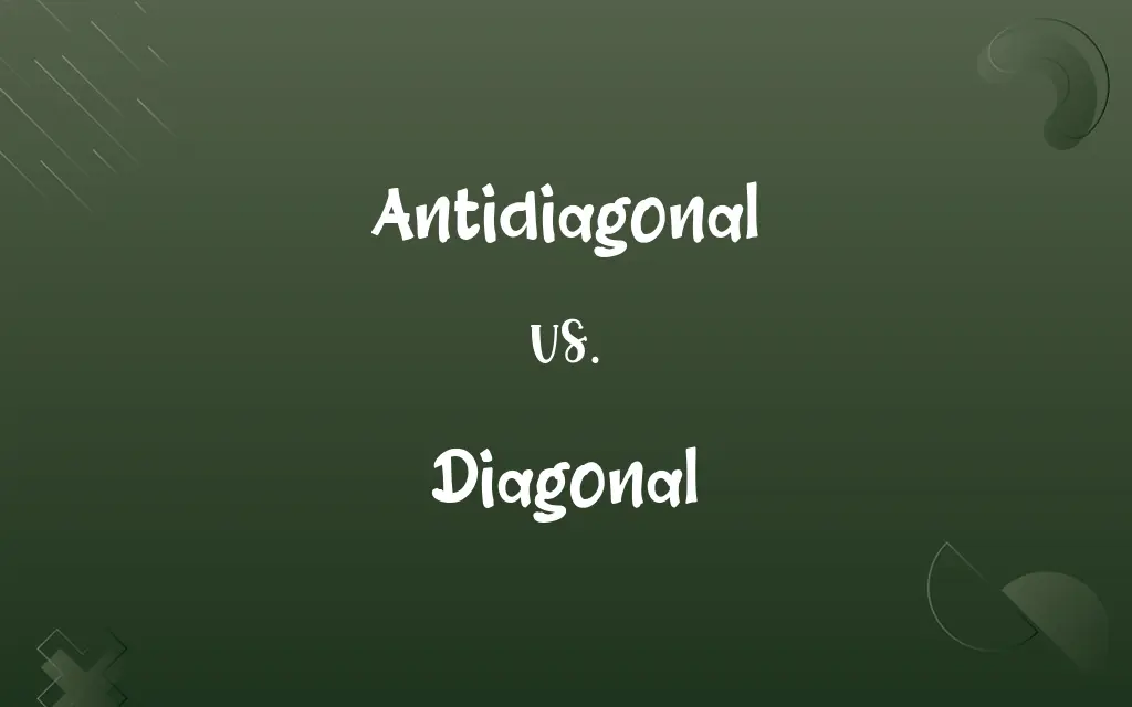 Antidiagonal vs. Diagonal