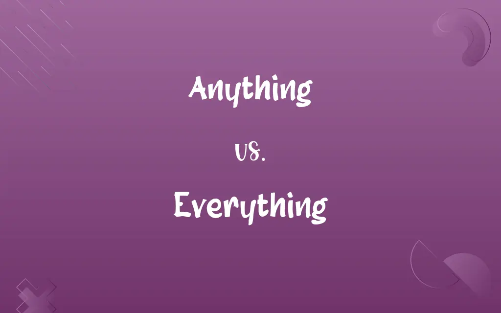 Anything vs. Everything