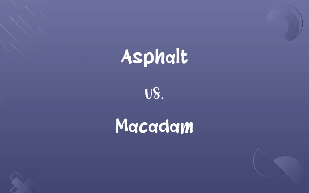 Asphalt vs. Macadam
