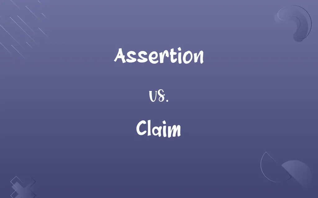 Assertion vs. Claim