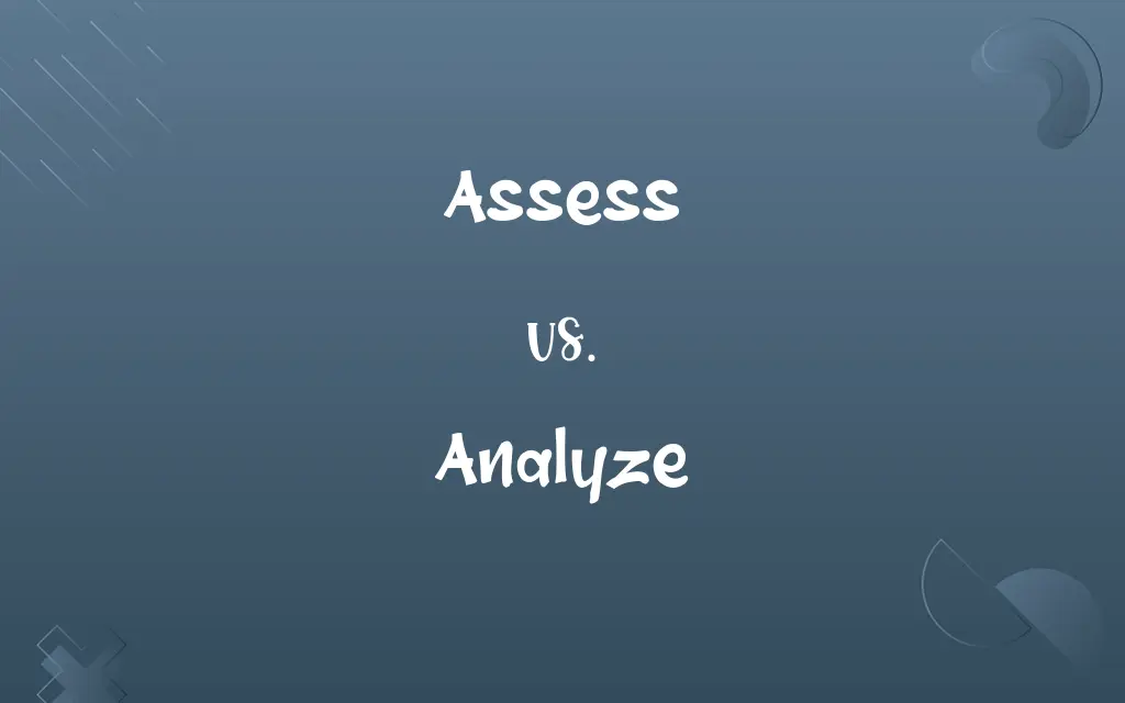 Assess vs. Analyze