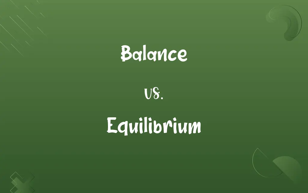 Balance vs. Equilibrium