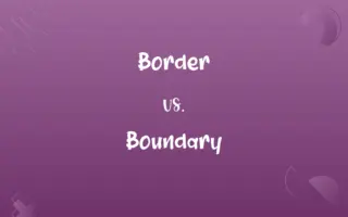 Border vs. Boundary