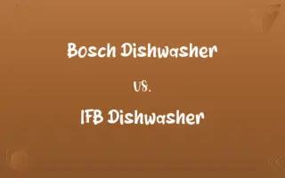 Bosch Dishwasher vs. IFB Dishwasher