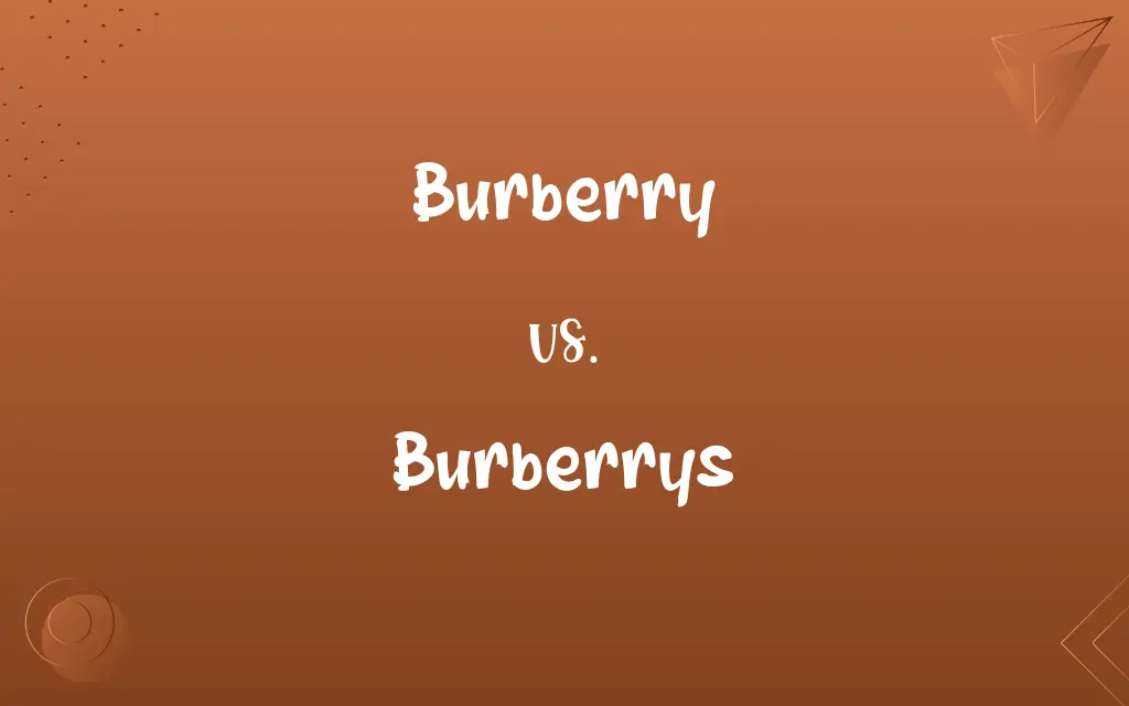 Burberry vs. Burberrys