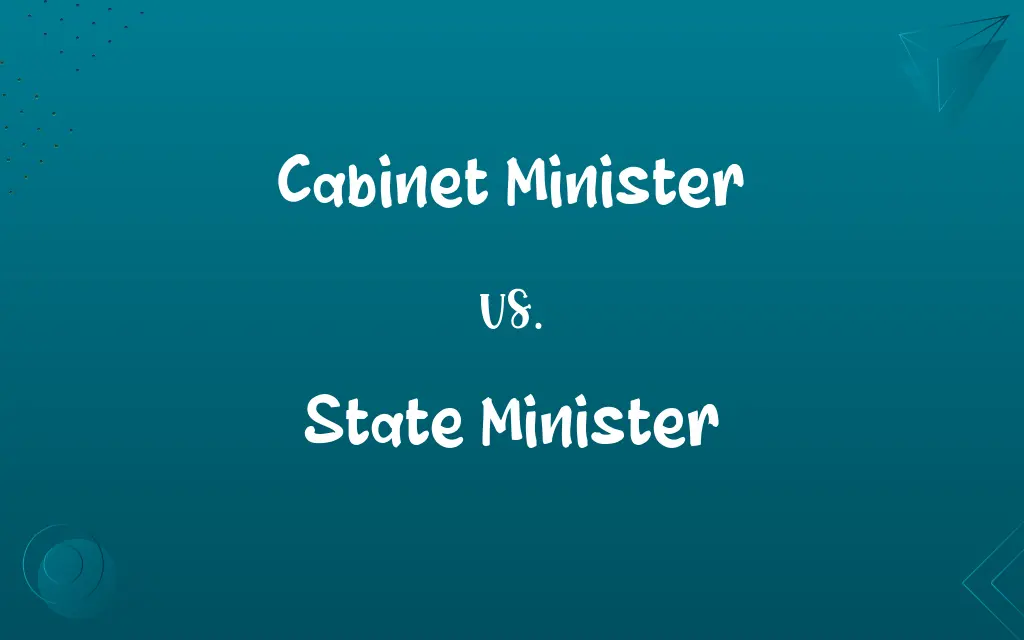 Cabinet Minister vs. State Minister
