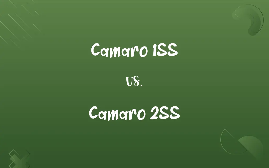 Camaro 1SS vs. Camaro 2SS