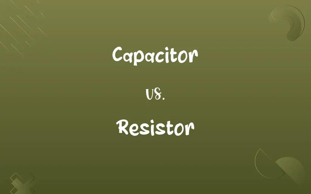 Capacitor vs. Resistor