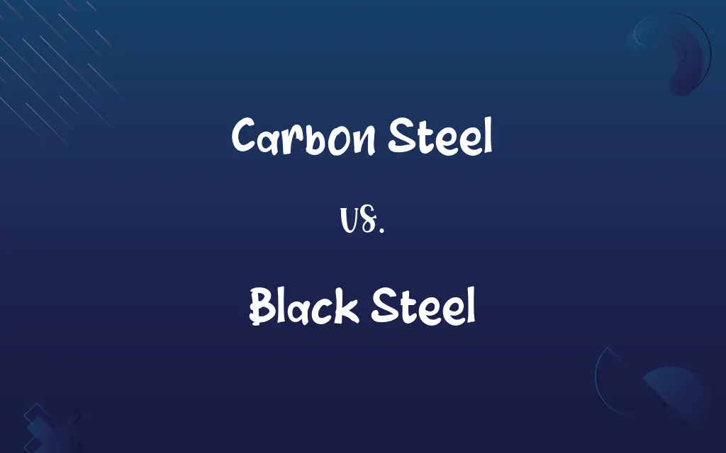 Carbon Steel vs. Black Steel