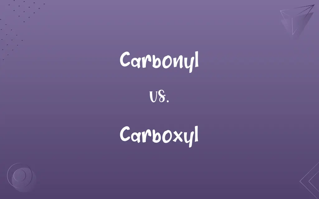 Carbonyl vs. Carboxyl