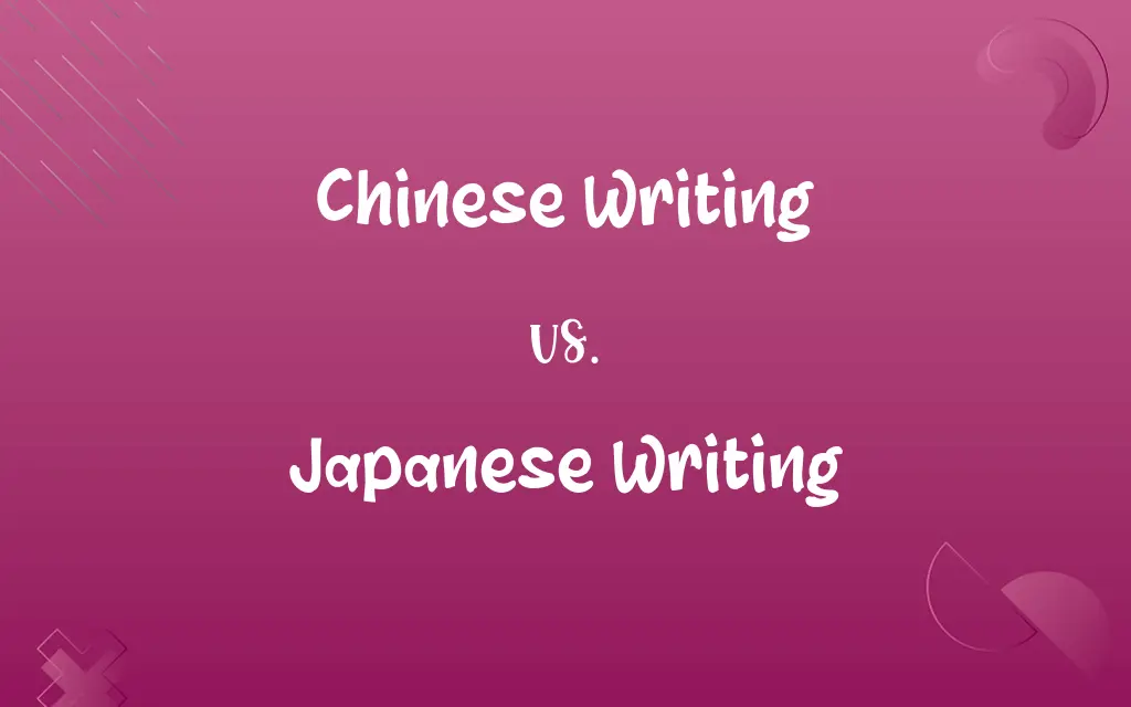 Chinese Writing vs. Japanese Writing