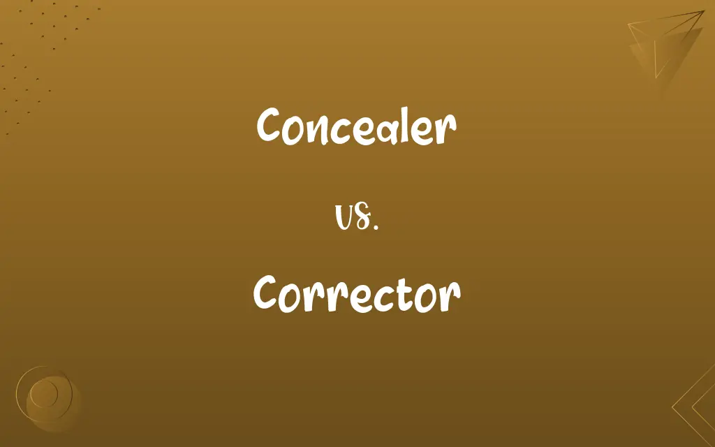 Concealer vs. Corrector