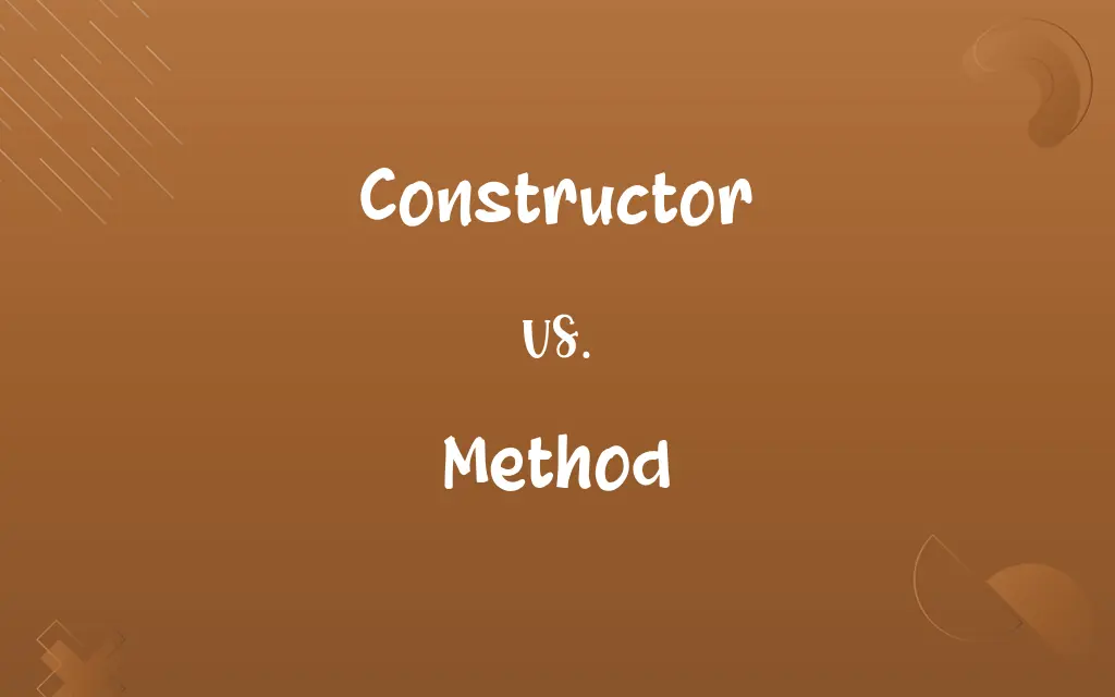 Constructor vs. Method
