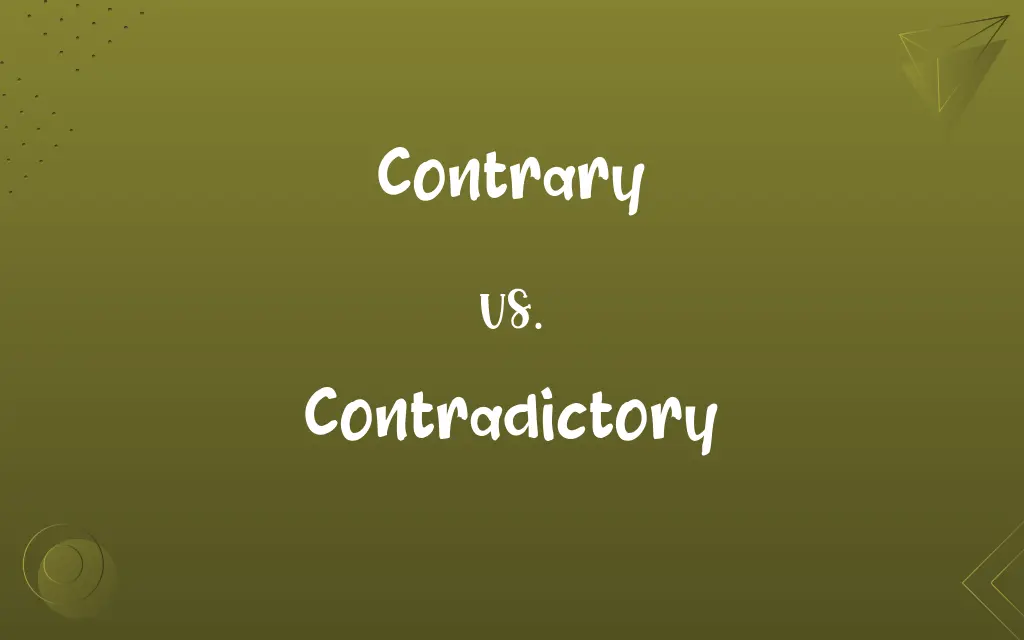 Contrary vs. Contradictory